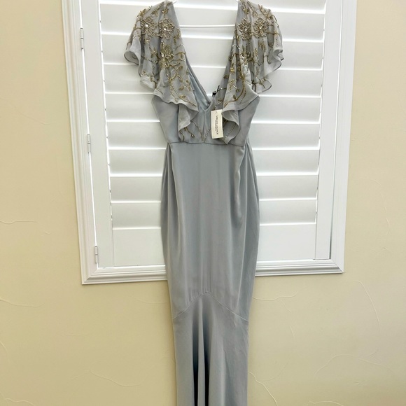virgos lounge | Dresses | Virgos Lounge Grey Embellished Gown